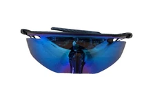Oakley QNTM Kato Sunglasses Prizm Sapphire Lenses, Transparent Stonewash Frame