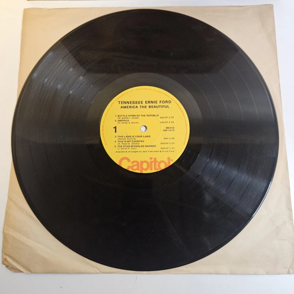 Tennessee Ernie Ford America the Beautiful 1980 Autographed Signed No COA - Image 4 of 4