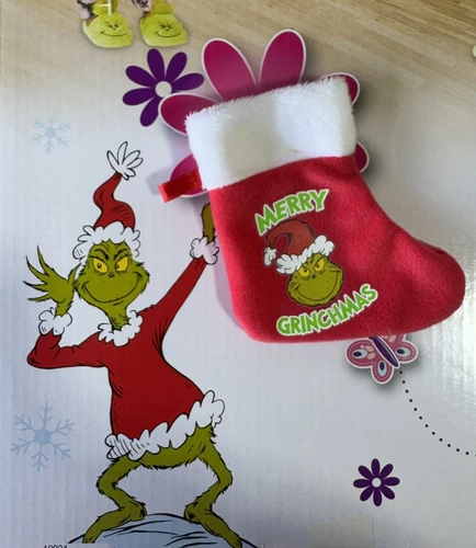 MY LIFE OUR GENERATION AMERICAN GIRL GRINCH CHRISTMAS STOCKING STUFFED