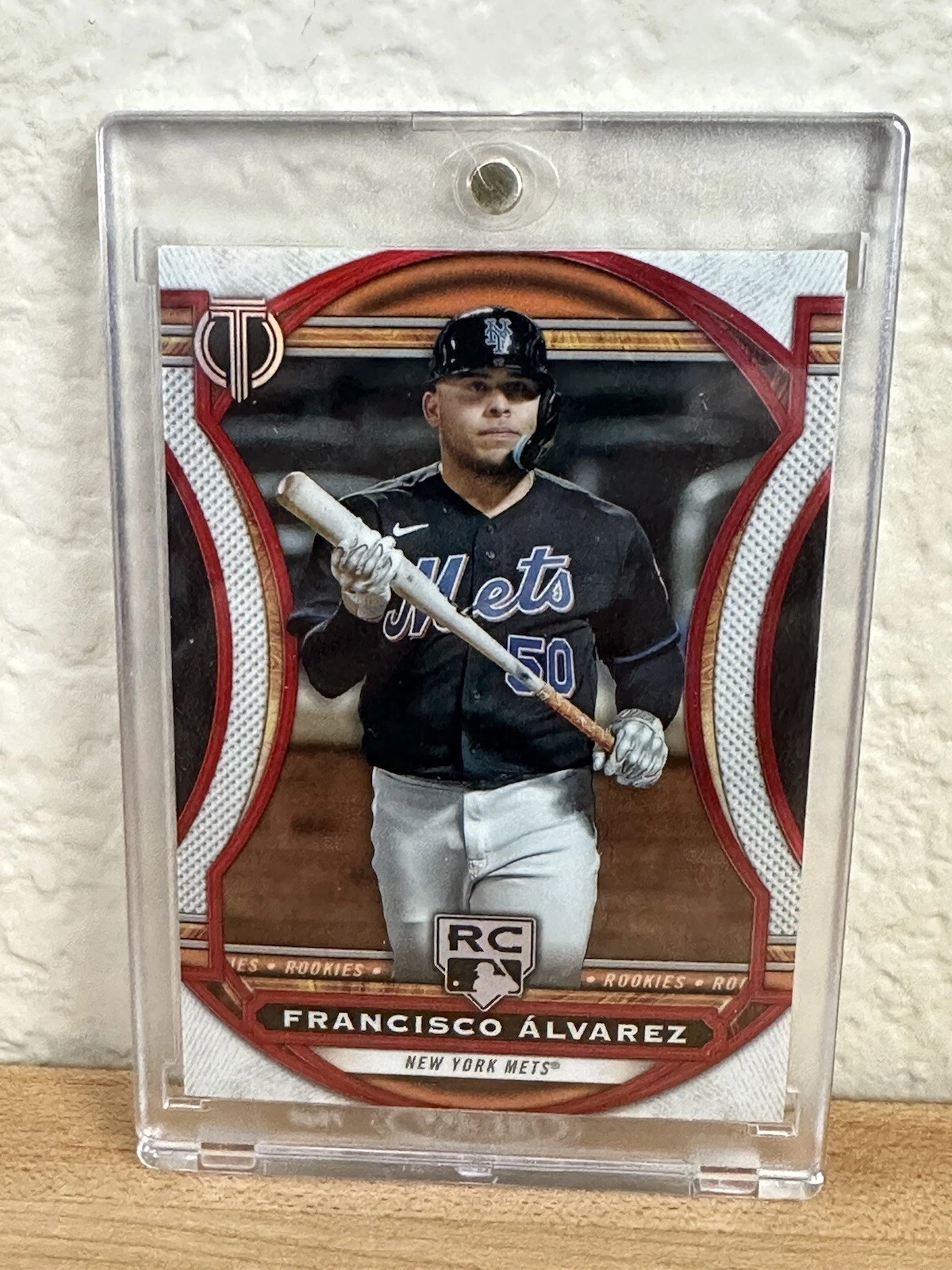 FRANCISCO ALVAREZ 2023 TOPPS TRIBUTE ROOKIE RED METS RC 1/10