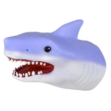 Rhode Island Novelty - STRETCHY SHARK HAND PUPPET [Blue] (6 inch) - New