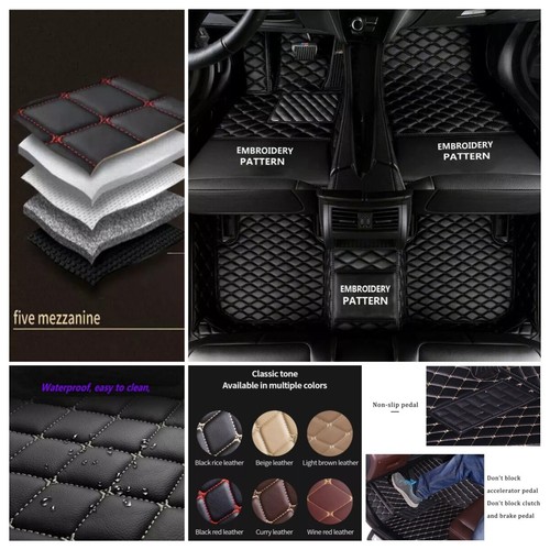 For NISSAN Altima Car Floor Mats Custom All Weather Car Carpets Waterproof - Foto 18 di 35