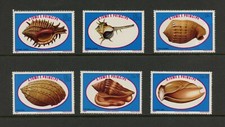 G546 St. Thomas & Prince 1981 Fisch Marine Muscheln 6v. MNH