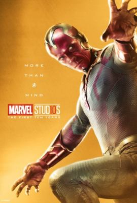 VISION MARVEL STUDIOS 10TH FRIDGE MAGNET 5'' X 3.5''