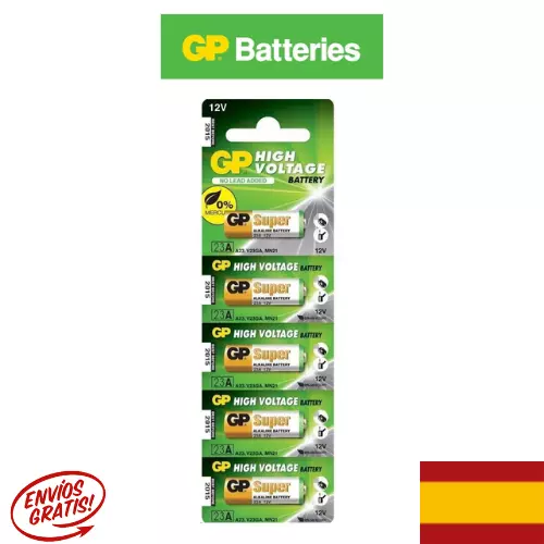 PILA 23A ALCALINA (5 o 10 UNIDADES ) GP 23AE -V23GA -L1028 - MN21 - 23A - LRV08 - Imagen 1 de 1