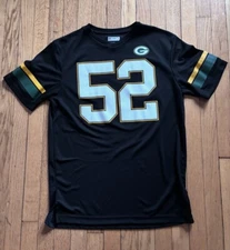 🏈Mens Size Large NFL Green Bay Packers Short Sleeve Black #52 Matthews