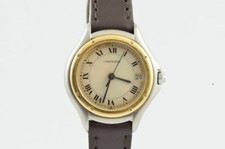 CARTIER PANTHERE COUGAR 119000 STAHL/GOLD VINTAGE SCHÖNER ZUSTAND 25MM  2