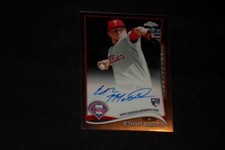 ETHAN MARTIN 2014 TOPPS CHROME ROOKIE AUTHENTIC CERTIFIED AUTOGRAPHED CARD