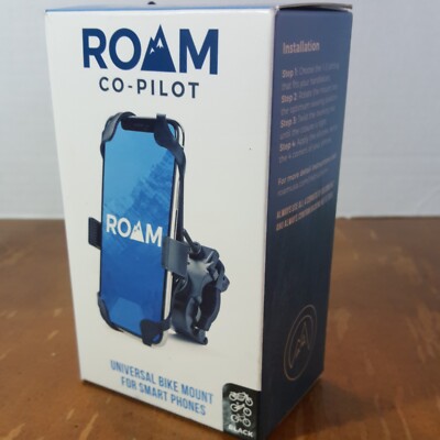 ROAM CO-PILOT UNIVERSAL BIKE MOUNT FOR SMART PHONES UP TO 3.5 WIDE BLACK