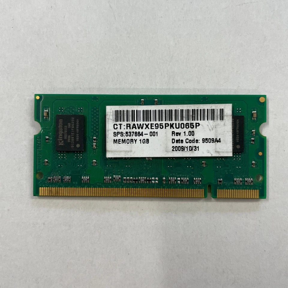 Kingston 1GB DDR2 RAM PC2-6400 800MHz non-ECC Unbuffered SODIMM HP497762-HR2-ELF - Image 3 of 3