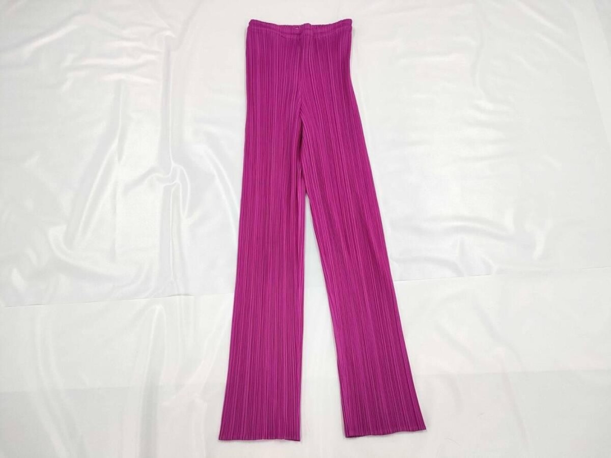 ISSEY MIYAKE PLEATS PLEASE Pink Pant Casual Pants Size 2 | eBay