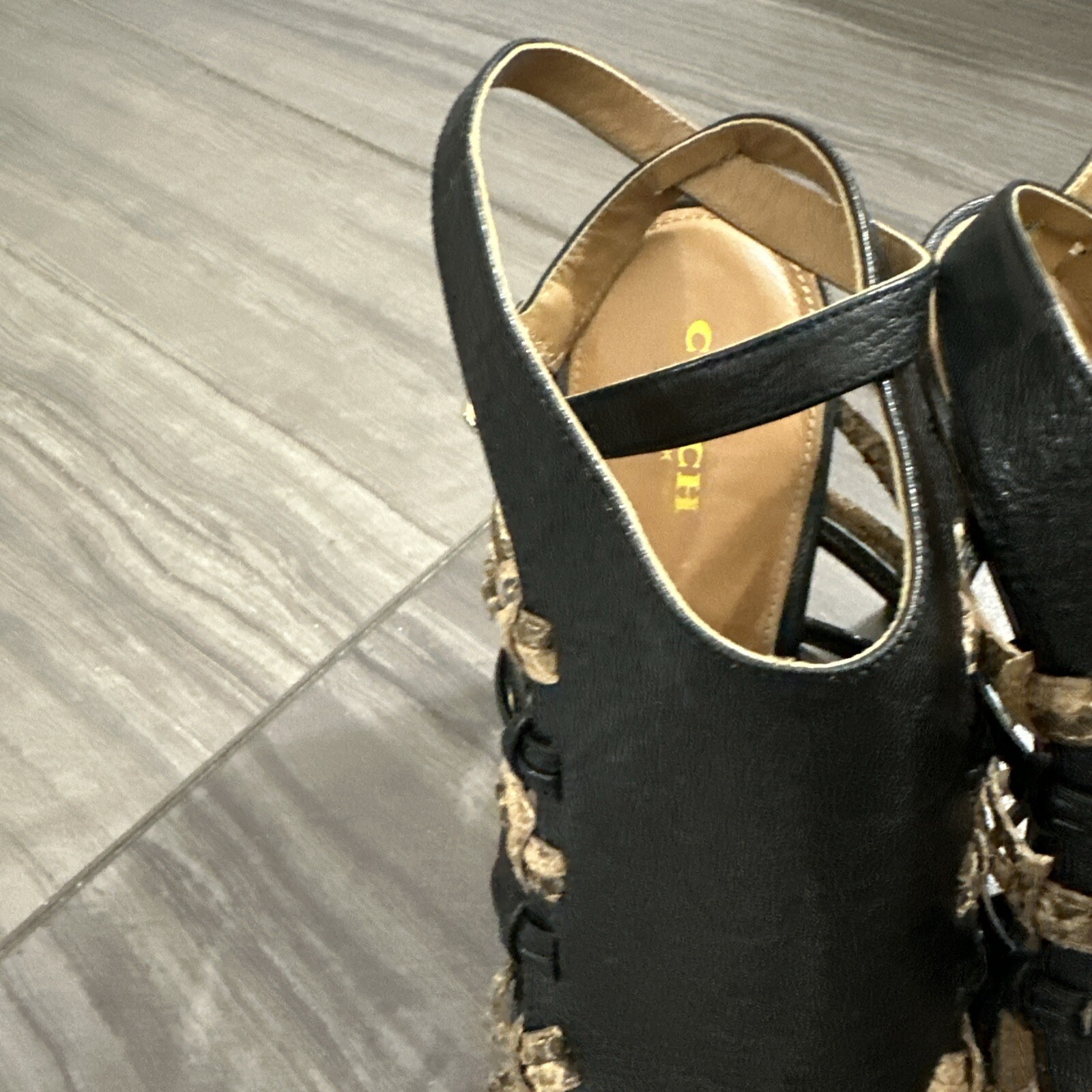 Coach Jody Python Print Ankle Stiletto Strappy Sh… - image 21