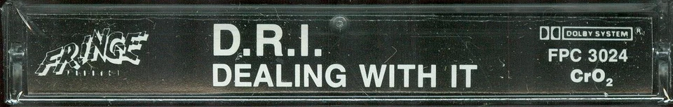 D.R.I. DRI Dealing With It TAPE Classic punk/metal crossover 1985 - Image 3 of 3