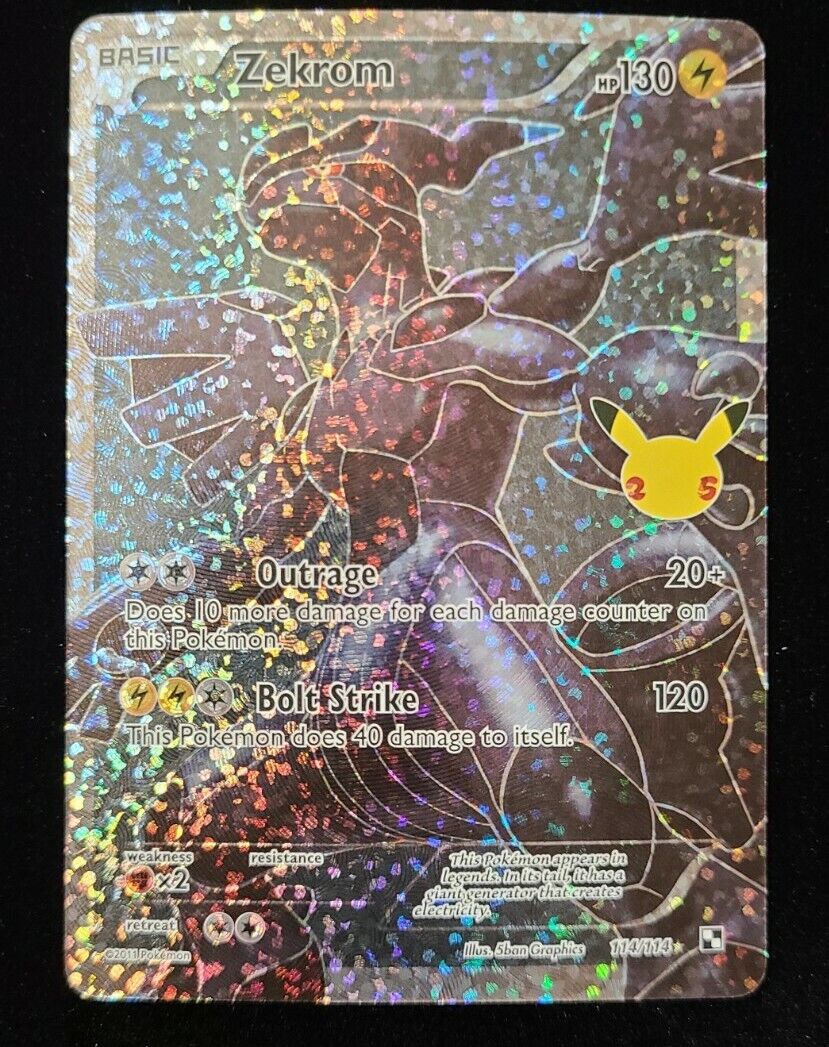 Pokemon Zekrom Celebrations Classic Collection Full Art Holo Pokemon Zekrom Celebrations Classic Collection Full Art Holo