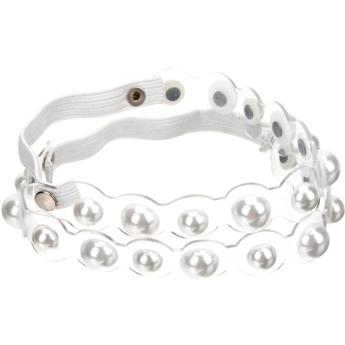 1 Pair White High Heels Shoe Straps Elastic Pearl High Heel Anti-loose Shoelace - Bild 8 von 12