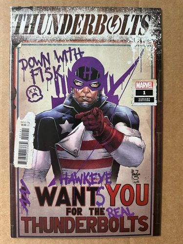 Thunderbolts #1 Marvel 2022 Paulo Siqueira 1:25 Incentive Variant Cover