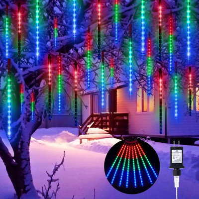Meteor Shower Lights Outdoor, 16 Inches 20 Tubes 720 LED Icicle Lights, Waterpro