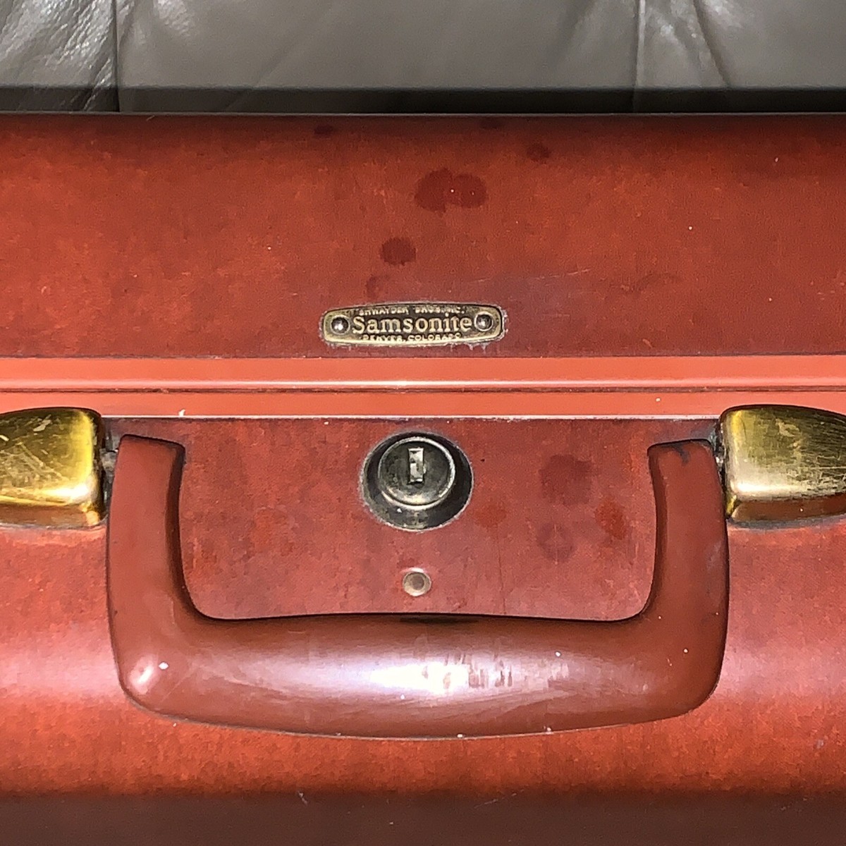 Vintage Samsonite Shwayder Bros 1950's Luggage 21” Brown