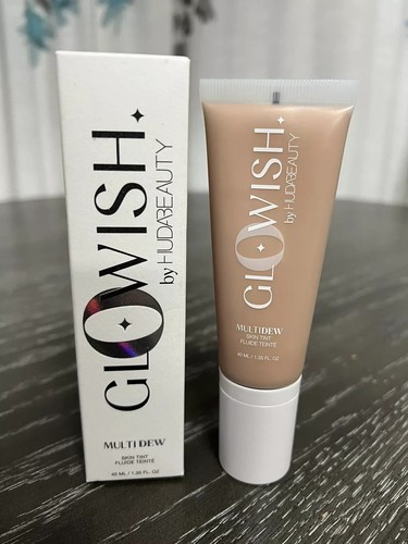 GloWish by Huda Beauty MultiDew Skin Tint ~ 07 Tan Light ~ 1.35 oz ~ New in Box