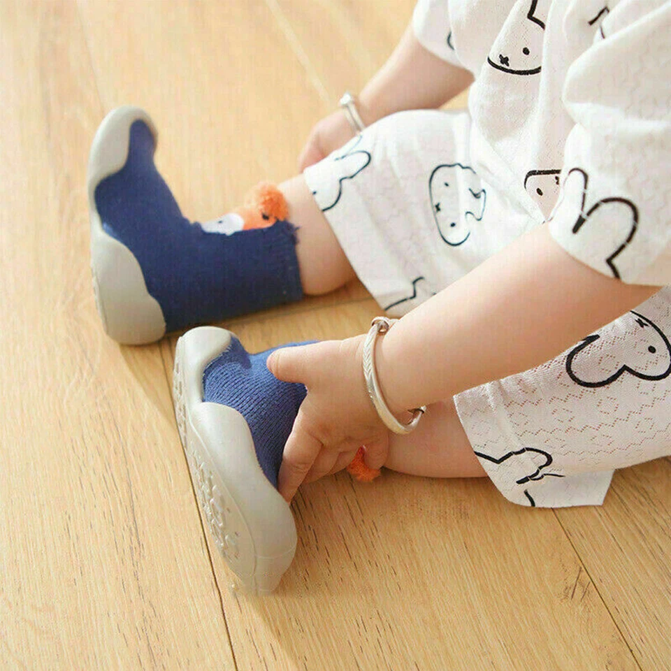 Kids Baby Girl Boys Toddler Anti-slip Soft Slippers Socks Cotton  Slippers Shoes - image 4 of 4