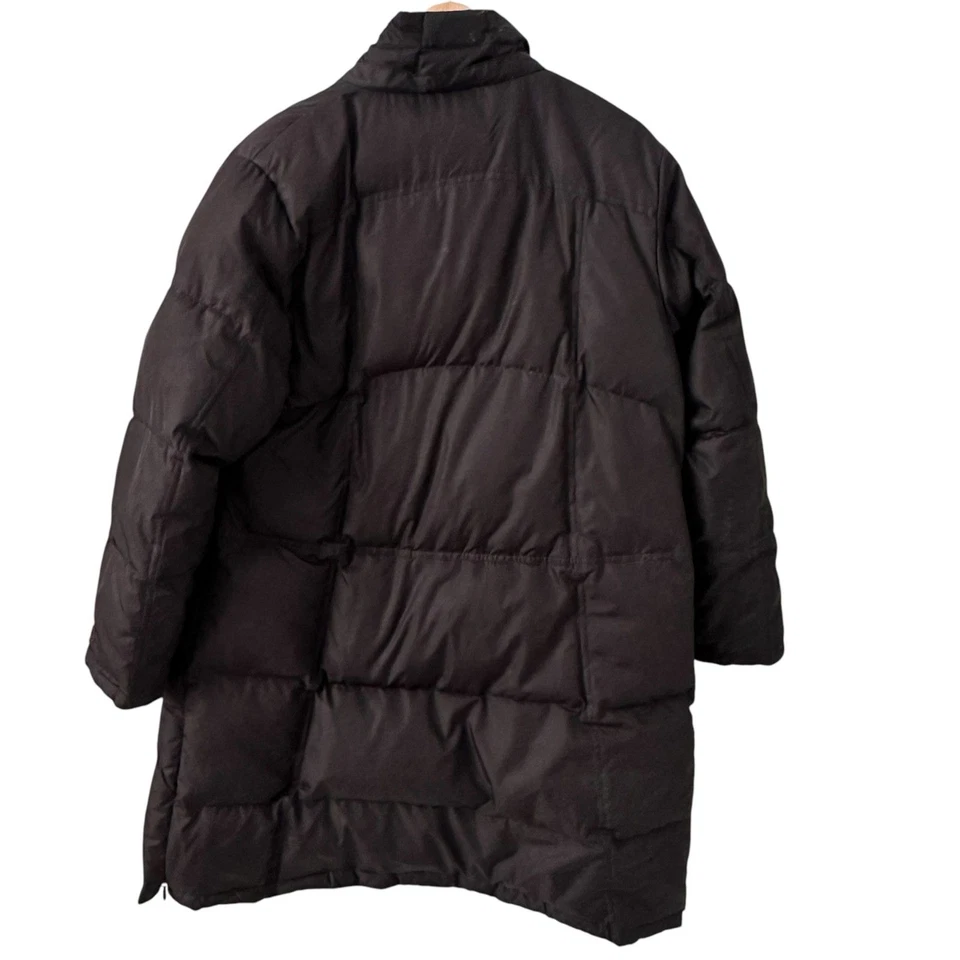 Parka acolchada magnética con cremallera completa de plumón premium negra Isis para mujer sin capucha talla 10 Foto 2 de 4