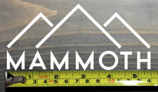 Mammoth Sticker Decal Mountain Ski 5.5" California Snowboard Resort White