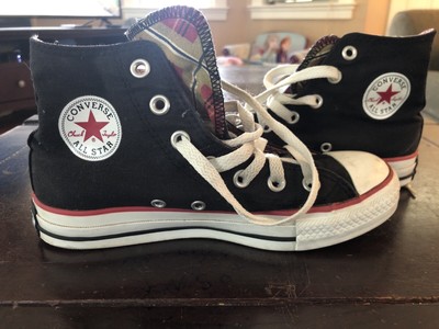 black plaid converse