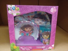 NICKELODEON DORA THE EXPLORER KID 3 PIECES DINNERWARE BOX SET 100% ORIGINAL L@@K