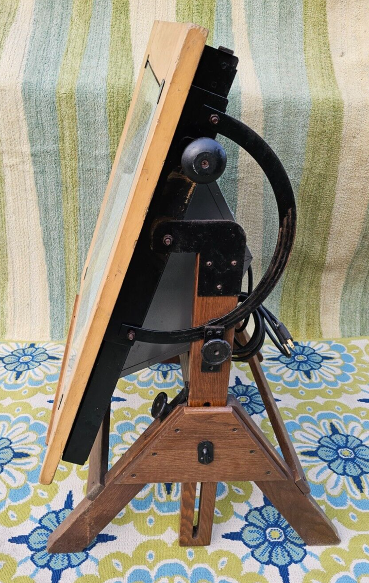 Vintage Industrial Hamilton Light Box Drafting Table | eBay