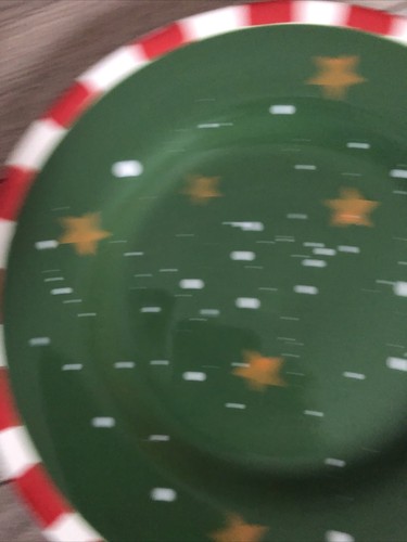 Stars Star Twinkle Salad Dessert Plates Set of 4 New Asst Colors - Picture 4 of 8