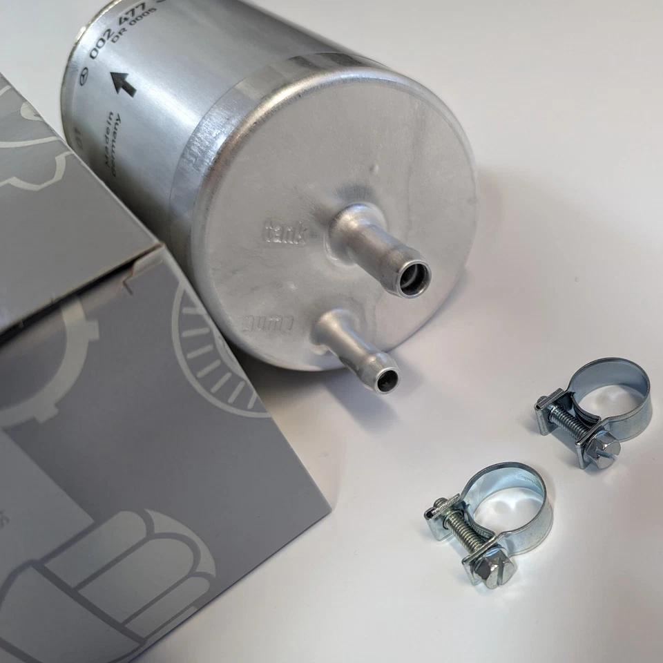 Filtro de combustível 2001-2005 Mercedes C240 com braçadeiras | Original OEM W203 gasolina Benz MB OE - Imagem 3 de 3