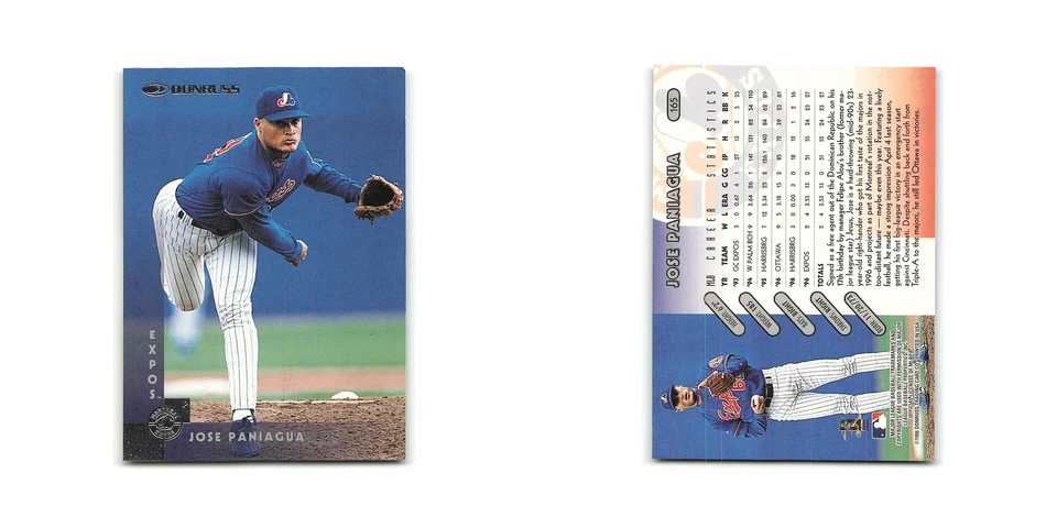 Jose Paniagua 1997 Donruss #165 Montreal Expos Baseball Card NM - Image 3 of 3