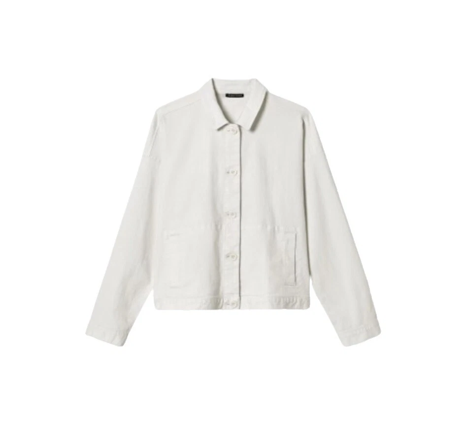 Abrigos Eileen Fisher Blanco, chaquetas y chalecos para Mujeres