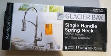 Glacier Bay Mandouri 1-Handle Spring Neck Sprayer Kitchen Faucet Stainless Steel