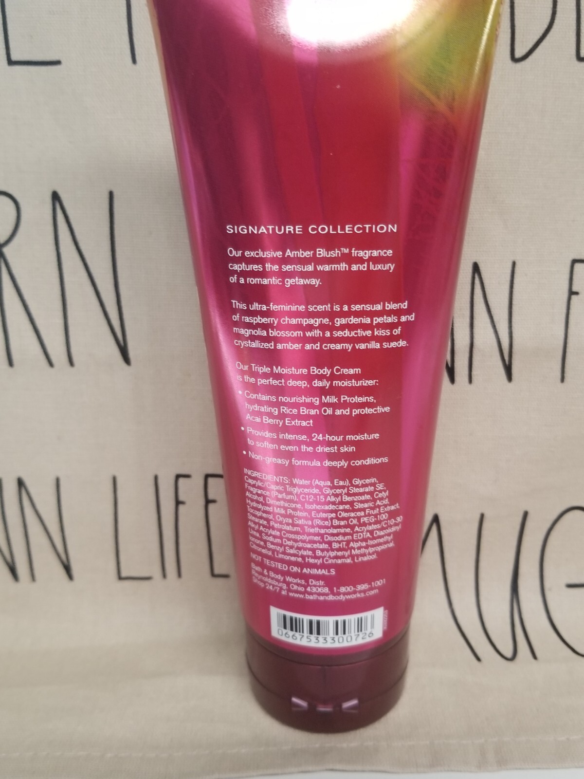 Bath & Body Works Amber Blush Triple Moisture Body Creams 8 oz, NEW