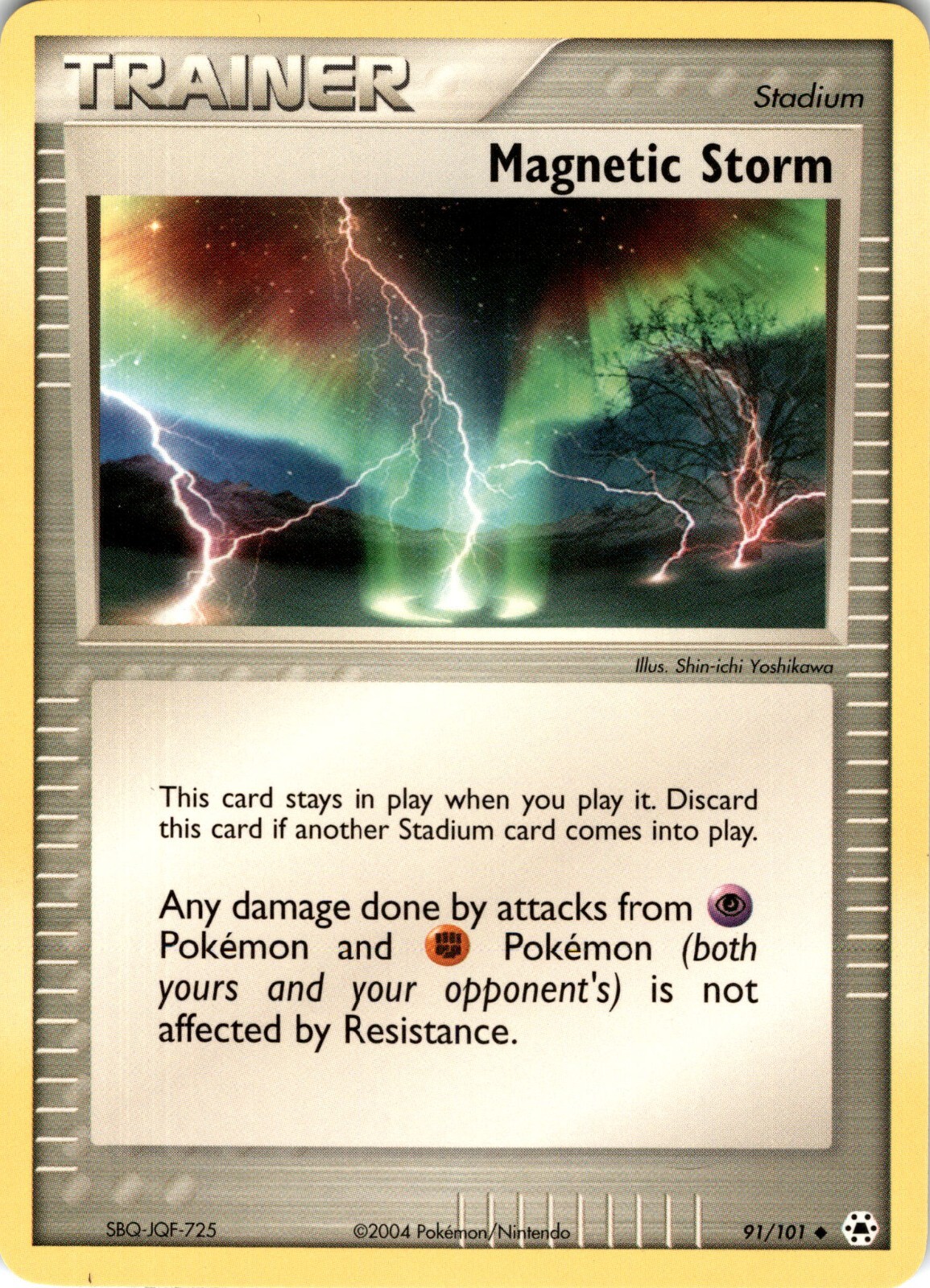 English Pokemon 2004 EX Hidden legends nm 91 /103 Magnetic Storm