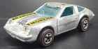1974 Chevy Monza 2 + 2 Silver Hong Kong Redline Hot Wheels Car