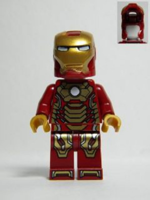NEW LEGO Marvel Iron Man Mark 42 ArmorPlain White Head Minifigure sh072a