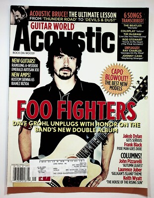 2005 August September Guitar World Acoustic Magazine Foo Fighters