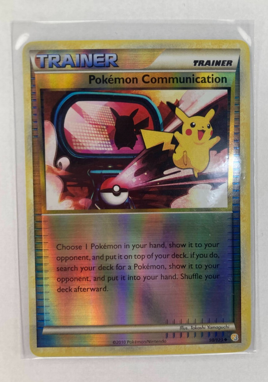 Pokemon Communication 98/123 Heartgold & Soulsilver Reverse Holo LP-NM