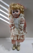 Vintage Porcelain Doll Turn of the Century Little Girl Doll