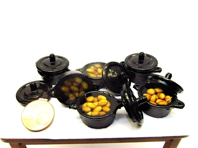 SMILETIGGERS MINIATUREN *~* Kochtopf mit Pellkartoffeln und Wasser ,Handarbeit *~*