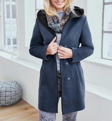 Designer Jacke Kurz Mantel von Linea Tesini mit Wolle NEU
