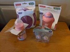 Fisher Price Animals of the Rainforest Pink 4pc gift set, Baby Shower