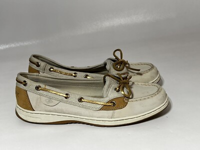 Sperry Boat Shoes Beige Tan 61588 Women display picture 3