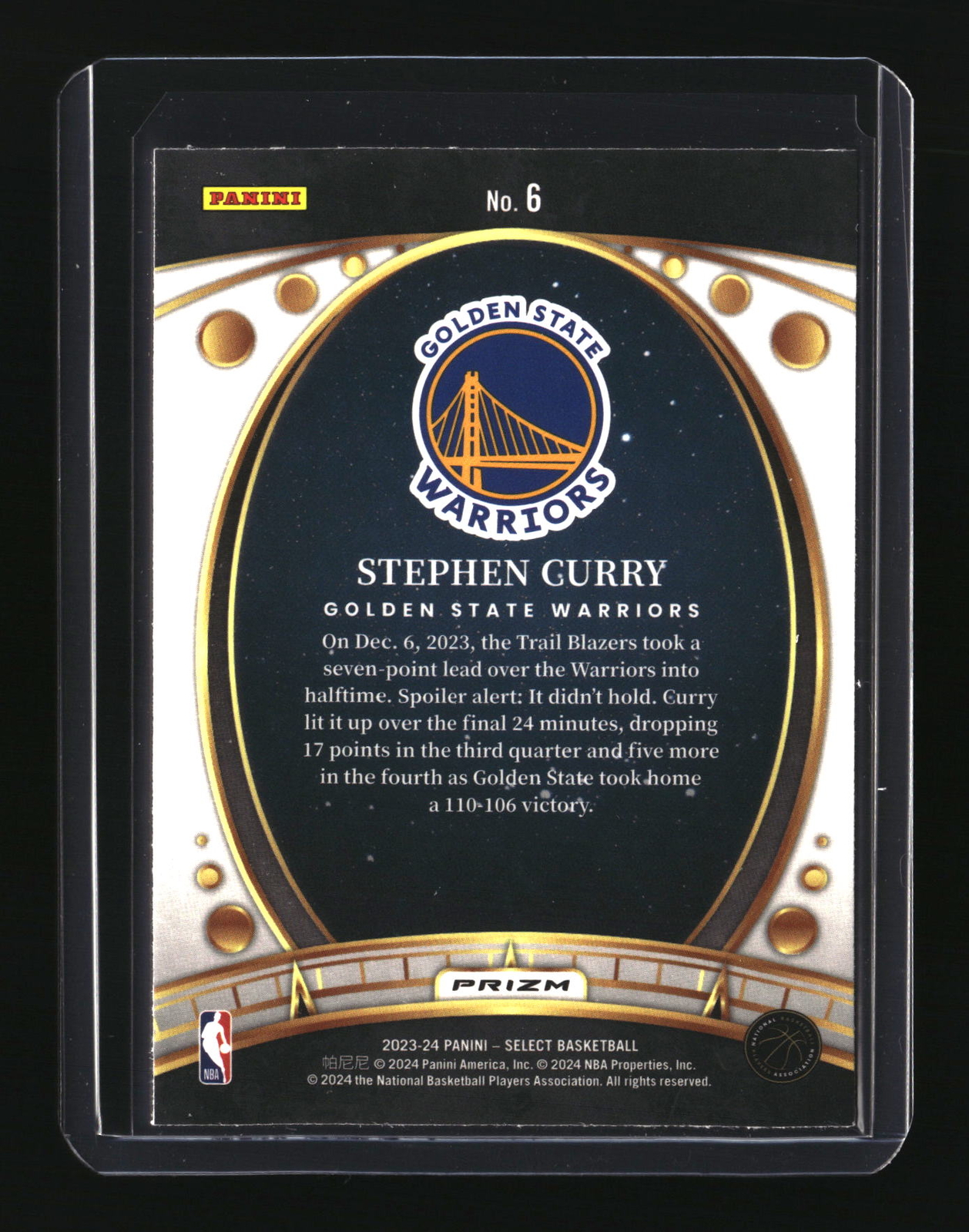 2023 Panini Select Stephen Curry Red Lodestar