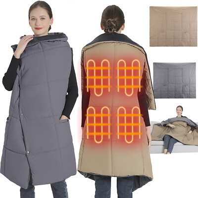 #ad Electric Heated Blanket Throw Soft Fast Heating Throw Blanket with 6 Heat Zones $60.99