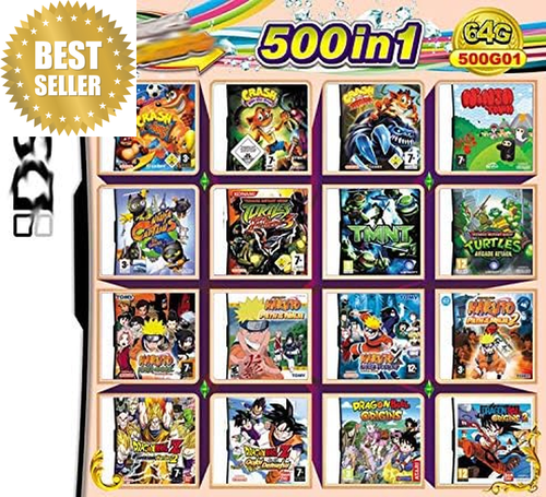 500 in 1 Game Super Combo Cartridge Game Card for DS NDS NDSL Ndsi 3DS 2DS XL - Picture 8 of 12