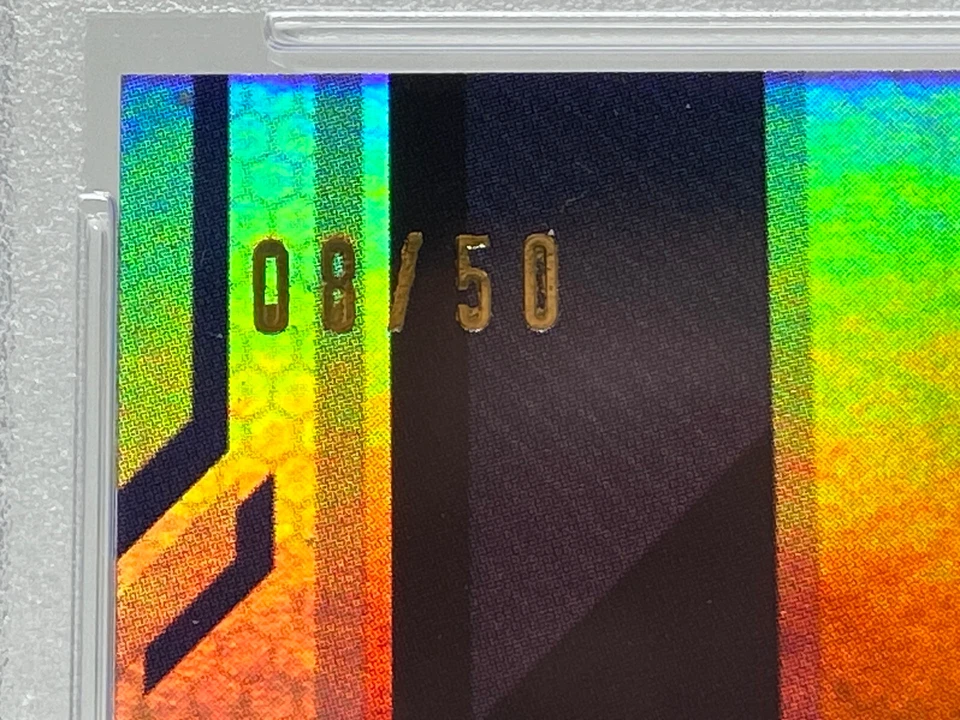 2019 Bowman Platinum Logan Webb GOLD Serial #8/50 - PSA 9 - Image 2 of 4