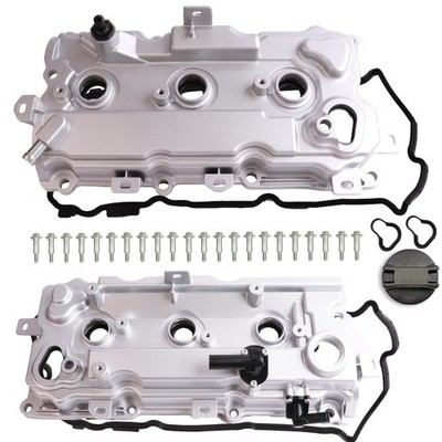 MITZONE Aluminum Valve Cover Set for Infiniti QX60 Nissan Pathfinder 3.5L V6